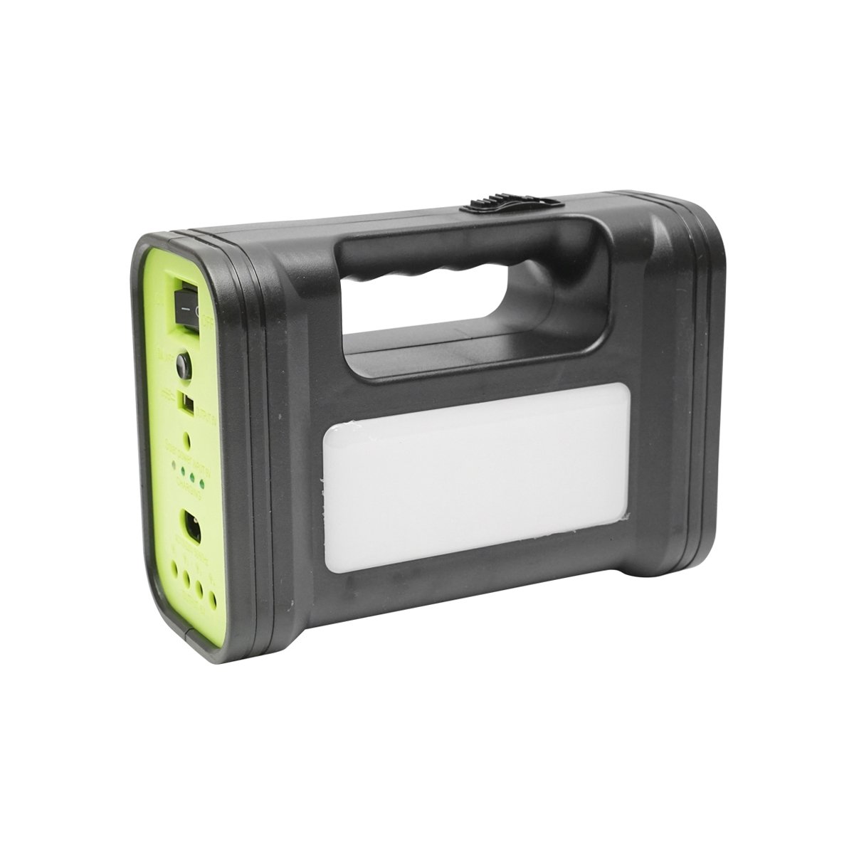 Kit iluminat portabil LED cu 3 becuri/proiector, panou solar si baterie 6V, 4.5Ah pentru pescuit camping GD-17